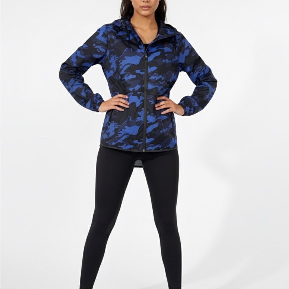IVY PARK Blue and Black Patterned Jacket